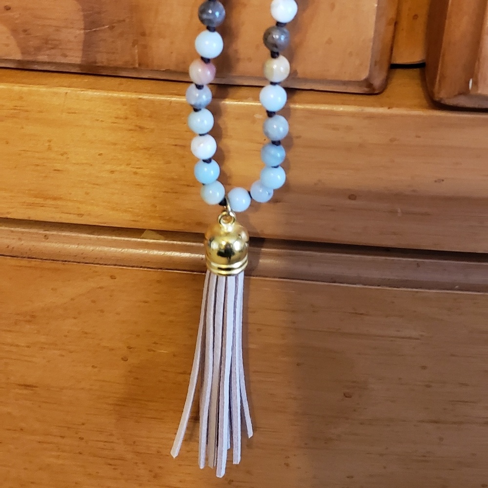 Beaded Tassel Necklace